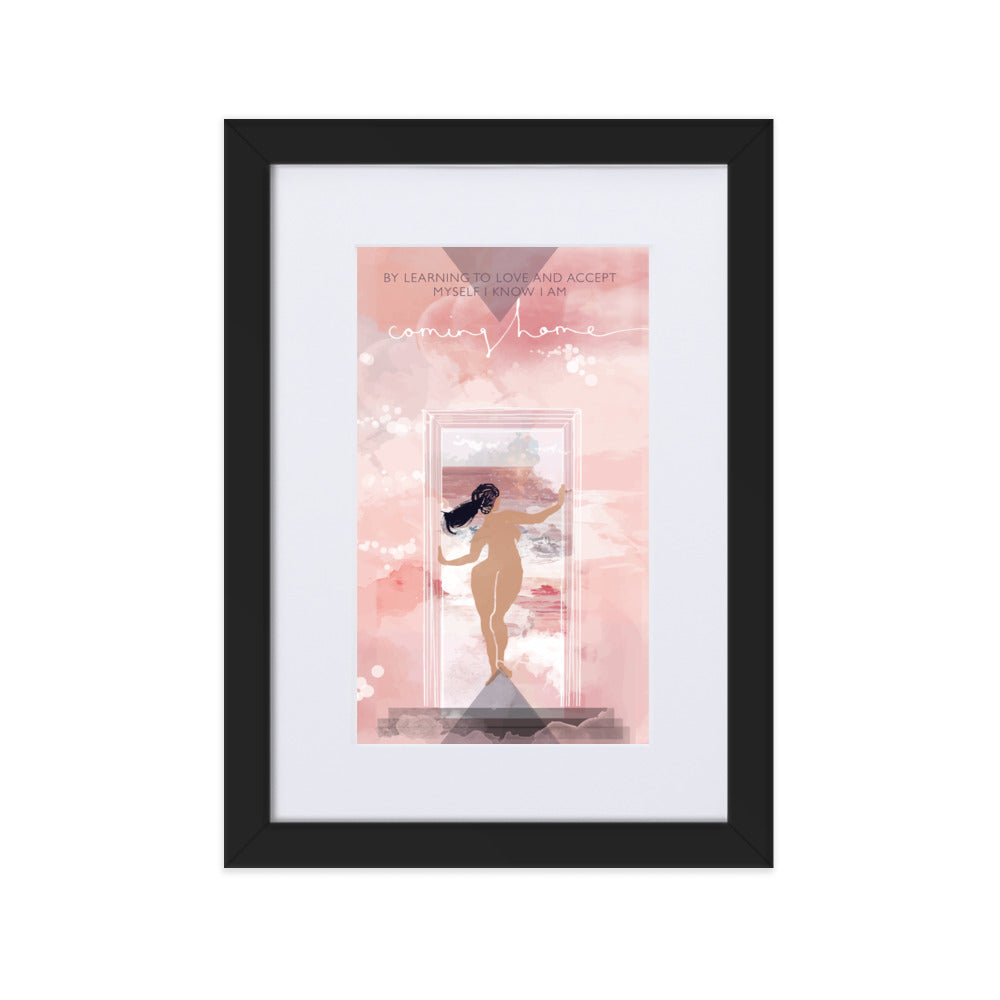 Coming Home Framed Affirmation Print - The Empowered Woman Collection